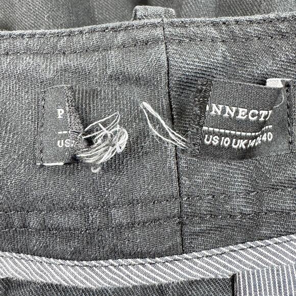 Peruvian Connection Womens Straight Denim Jeans Size 10 Split Hem Black - Picture 4 of 5
